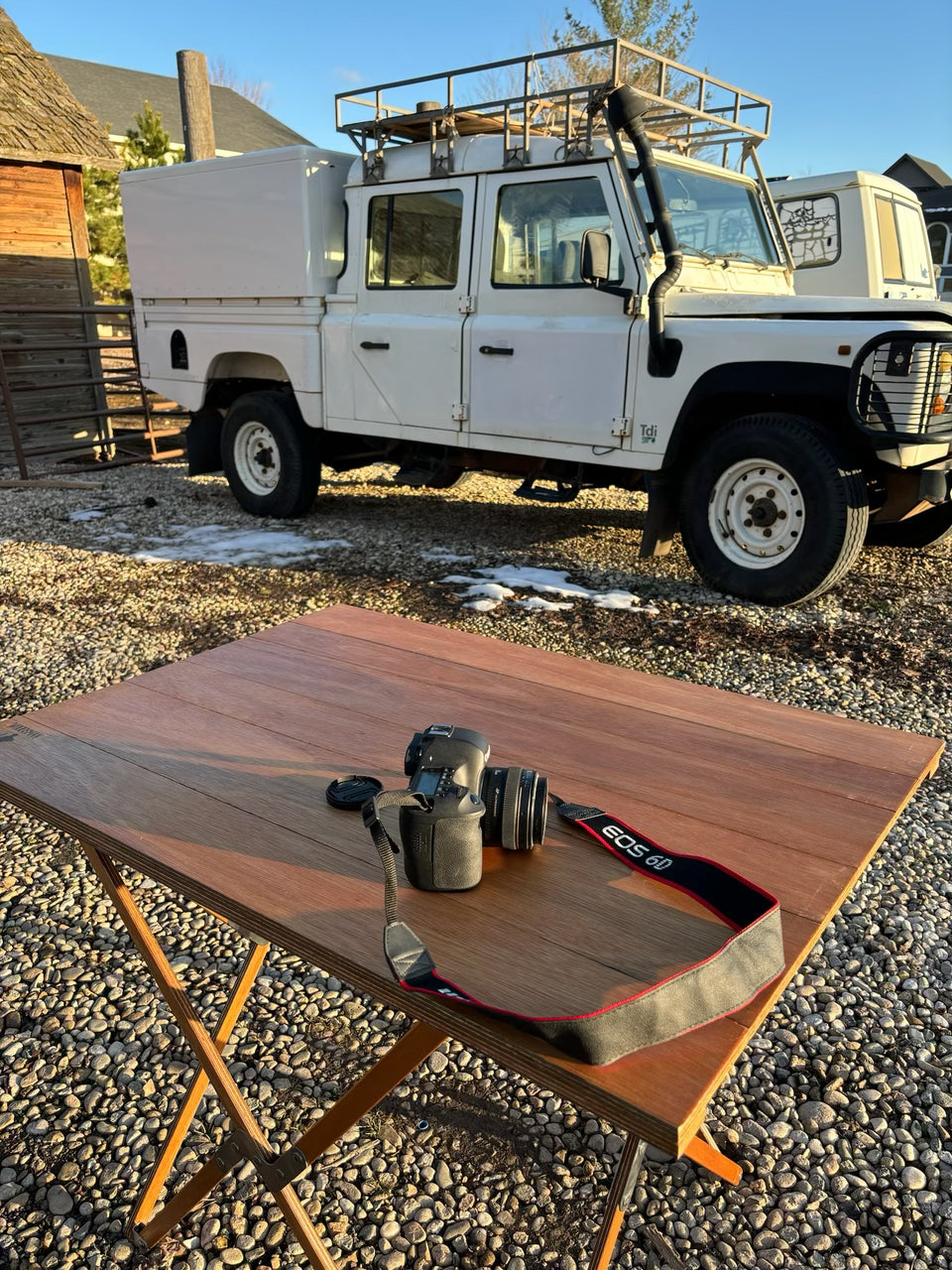 Wood Folding Campaign Table